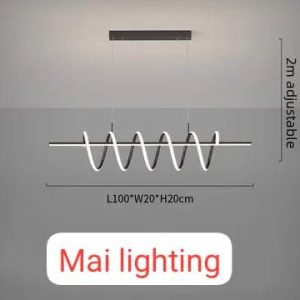 Modern Spiral Pendant Light