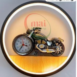 Motorcycle Clock Circle Wall Light – 3 Color
